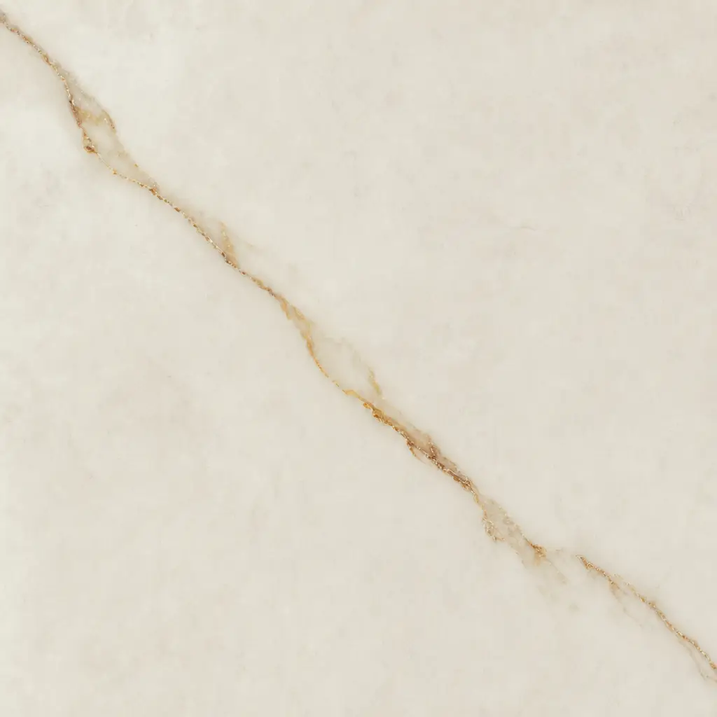 Ivory marble with a faint gold vein